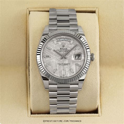 rolex metorite dial|Rolex meteorite dial day date.